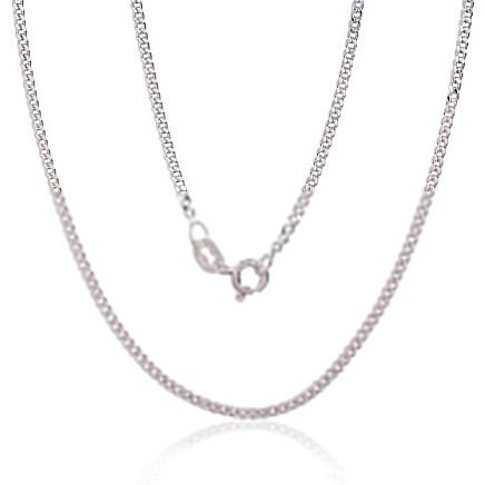 Grandinėlės,  - Sidabrinė grandinėlė Curb 2 mm , briaunų apdirbimas deimantu, 45, 3.6 g, Sidabras 925 praba