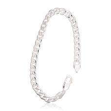 Sidabrinė grandinėlė Curb 7 mm, Sidabras 925 praba
