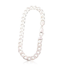 Sidabrinė grandinėlė Curb 7.5 mm, Sidabras 925 praba