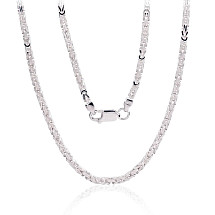 Sidabrinė grandinėlė Bizantine 2.5 mm, 45, 15.8 g, Sidabras 925 praba