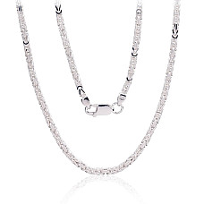 Sidabrinė grandinėlė Bizantine 2.5 mm, 50, 18.1 g, Sidabras 925 praba