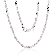 Sidabrinė grandinėlė Bizantine 2.5 mm, 55, 19.3 g, Sidabras 925 praba