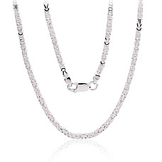 Sidabrinė grandinėlė Bizantine 2.5 mm, 60, 21 g, Sidabras 925 praba