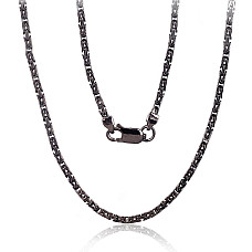 Sidabrinė grandinėlė Bizantine 2.1 mm, 45, 16 g, Sidabras 925 praba, rodis (padengti)