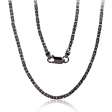 Sidabrinė grandinėlė Bizantine 2.1 mm, 50, 12 g, Sidabras 925 praba, rodis (padengti)