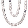 Sidabrinė grandinėlė Double rombo 6 mm , briaunų apdirbimas deimantu, Sidabras 925 praba