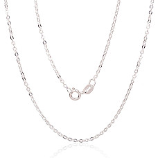 Sidabrinė grandinėlė Anchor round 1 mm , briaunų apdirbimas deimantu, 42, 2.1 g, Sidabras 925 praba