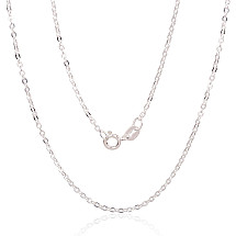 Sidabrinė grandinėlė Anchor round 1 mm , briaunų apdirbimas deimantu, 45, 2.2 g, Sidabras 925 praba