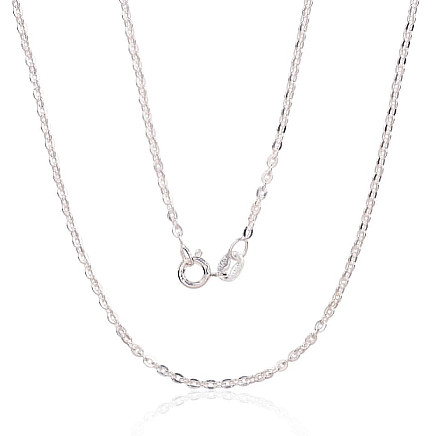 Vyrams,  - Sidabrinė grandinėlė Anchor round 2 mm , briaunų apdirbimas deimantu, 50, 3.4 g, Sidabras 925 praba