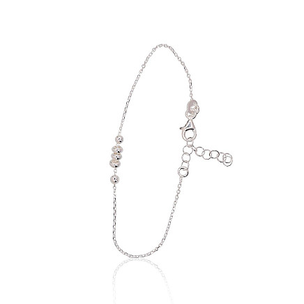Apyrankės,  - Sidabrinės apyrankės, 16, 1.6 g, Sidabras 925 praba, Reguliuojamas ilgis