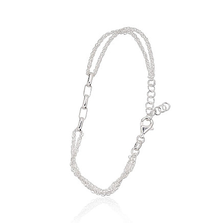 Apyrankės,  - Sidabrinės apyrankės, 17, 3.8 g, Sidabras 925 praba, Reguliuojamas ilgis