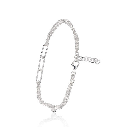 Apyrankės,  - Sidabrinės apyrankės, 17, 3.9 g, Sidabras 925 praba, Reguliuojamas ilgis