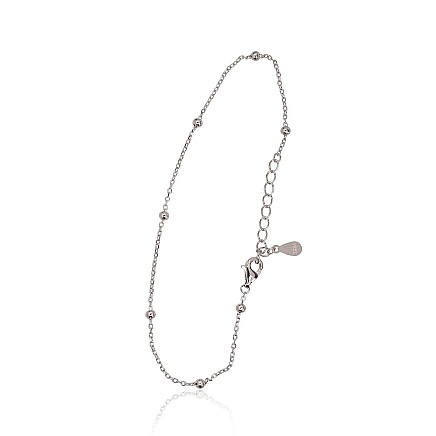 Apyrankės,  - Sidabrinės apyrankės, 17, 1.1 g, Sidabras 925 praba, rodis (padengti), Reguliuojamas ilgis