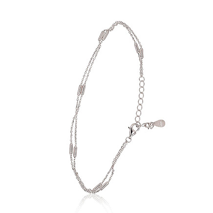 Apyrankės,  - Sidabrinės apyrankės, 17, 1.4 g, Sidabras 925 praba, rodis (padengti), Reguliuojamas ilgis