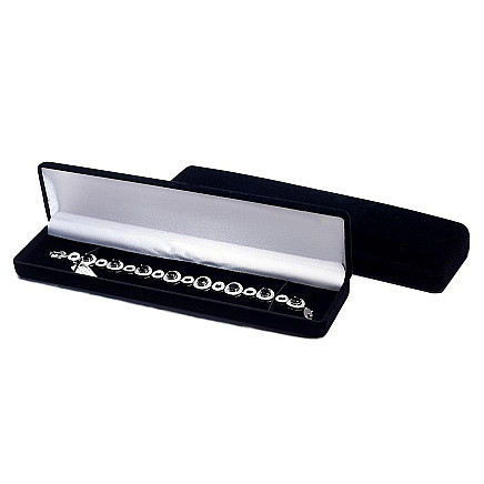 Apyrankė / Grandinėlė / Laikrodis,  - Priedai juvelyriniams, spalva: Juodas, 21.5 x 4.8 x 2.4 mm