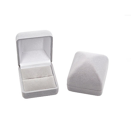 Pakabukas + Grandinėlė / Pakabukas + Auskarai,  - Priedai juvelyriniams, spalva: Pilkas, 4.9 x 5.4 x 4.1 mm