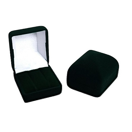 2 žiedai / Auskarai,  - Priedai juvelyriniams, spalva: Juodas, 4.9 x 5.4 x 4.1 mm