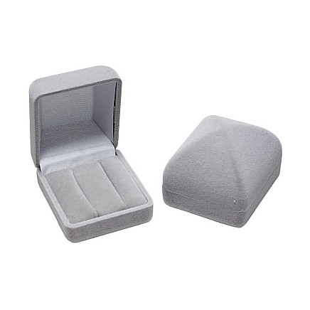 2 žiedai / Auskarai,  - Priedai juvelyriniams, spalva: Pilkas, 4.9 x 5.4 x 4.1 mm