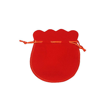 Maišeliai juvelyriniams dirbiniams,  - Dovanų maišelis, spalva: Raudonas, 12 x 13 mm