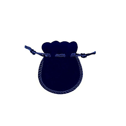 Maišeliai juvelyriniams dirbiniams,  - Dovanų maišelis, spalva: Tamsiai mėlynas, 7 x 8 mm