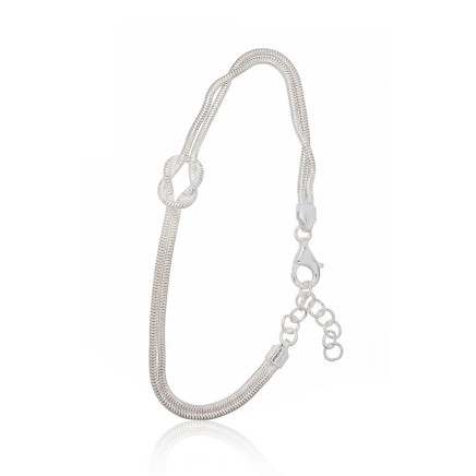 Apyrankės,  - Sidabrinės apyrankės, 17, 5.2 g, Sidabras 925 praba, Reguliuojamas ilgis