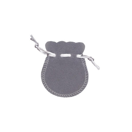 Maišeliai juvelyriniams dirbiniams,  - Dovanų maišelis, spalva: Pilkas, 7 x 8 mm