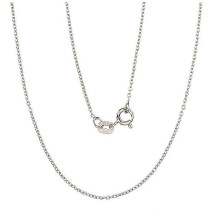 Sidabrinė grandinėlė Anchor round 1 mm, Sidabras 925 praba, rodis (padengti)