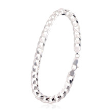 Sidabrinė grandinėlė Curb 6.9 mm, briaunų apdirbimas deimantu, Sidabras 925 praba