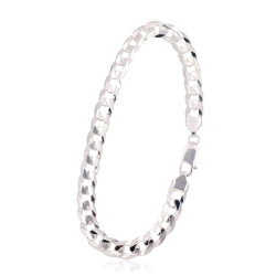 Sidabrinė grandinėlė Curb 6.9 mm, briaunų apdirbimas deimantu, Sidabras 925 praba