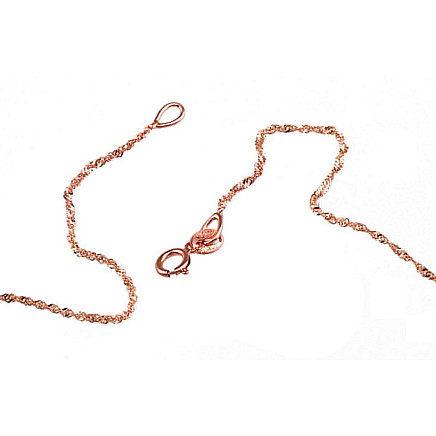 Auksinė grandinėlė Singapore 1 mm , briaunų apdirbimas deimantu, 50, 0.94 g, Raudonas Auksas 585 praba, - 1400030042053 Grandinėlės, - Auksinė grandinėlė Singapore 1 mm , briaunų apdirbimas deimantu, 50, 0.94 g, Raudonas Auksas 585 praba