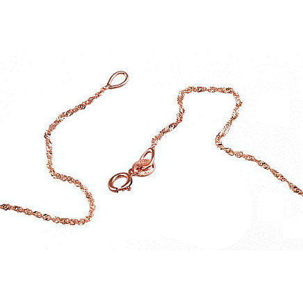 Auksinė grandinėlė Singapore 1 mm , briaunų apdirbimas deimantu, 55, 1.01 g, Raudonas Auksas 585 praba, - 1400030076881 Grandinėlės, - Auksinė grandinėlė Singapore 1 mm , briaunų apdirbimas deimantu, 55, 1.01 g, Raudonas Auksas 585 praba