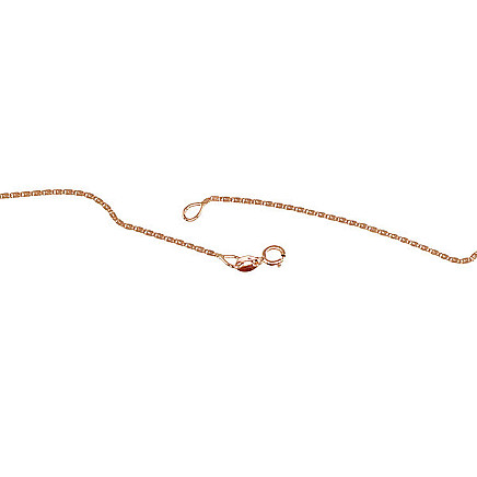 Grandinėlės,  - Auksinė grandinėlė Snail 1.15 mm, 40, 1.38 g, Raudonas Auksas 585 praba
