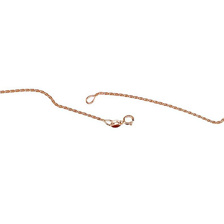 Grandinėlės,  - Auksinė grandinėlė Snail 1.15 mm, 42, 1.43 g, Raudonas Auksas 585 praba