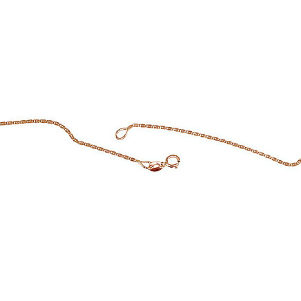 Grandinėlės,  - Auksinė grandinėlė Snail 1.15 mm, 45, 1.53 g, Raudonas Auksas 585 praba