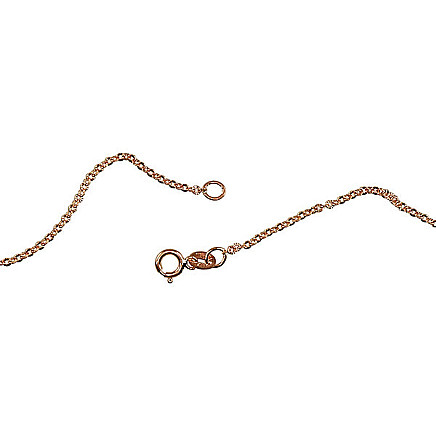 Grandinėlės,  - Auksinė grandinėlė Anchor 1.4 mm , briaunų apdirbimas deimantu, 47, 1.5 g, Raudonas Auksas 585 praba