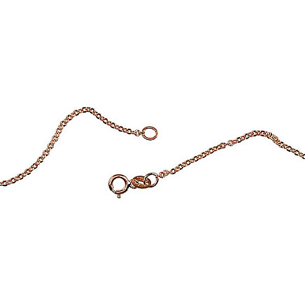 Grandinėlės,  - Auksinė grandinėlė Anchor 1.4 mm , briaunų apdirbimas deimantu, 55, 1.75 g, Raudonas Auksas 585 praba
