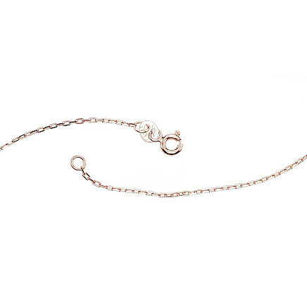 Grandinėlės,  - Auksinė grandinėlė Anchor 1.2 mm , briaunų apdirbimas deimantu, 40, 1.42 g, Raudonas Auksas 585 praba