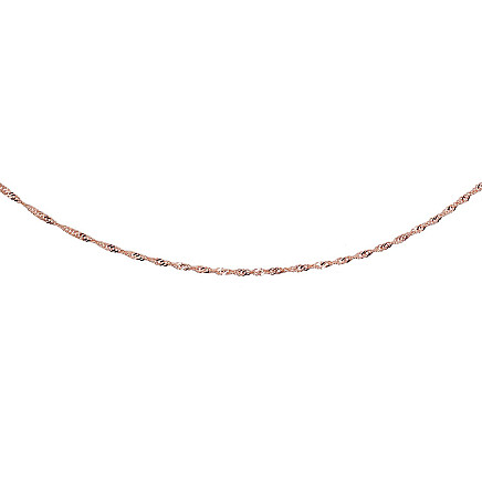 Auksinė grandinėlė Singapore 1.5 mm , briaunų apdirbimas deimantu, 40, 1.61 g, Raudonas Auksas 585 praba, - 1400046000337 Grandinėlės, - Auksinė grandinėlė Singapore 1.5 mm , briaunų apdirbimas deimantu, 40, 1.61 g, Raudonas Auksas 585 praba