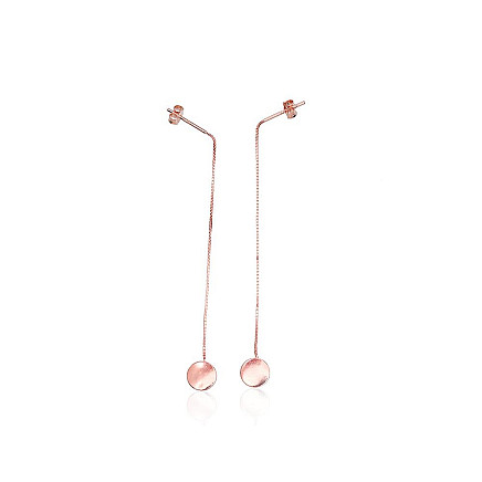 Sidabriniai auskarai, 1.2 g, Sidabras 925 praba, raudonas auksas (padengti), - 2203831000050 Aussagai ir kiti auskarai, - Sidabriniai auskarai, 1.2 g, Sidabras 925 praba, raudonas auksas (padengti)
