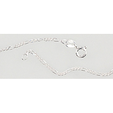 Grandinėlės,  - Sidabrinė grandinėlė Figaro 1,8 mm , briaunų apdirbimas deimantu, 50, 3.2 g, Sidabras 925 praba