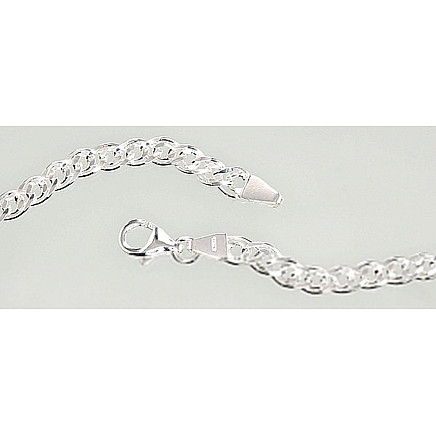 Grandinėlės,  - Sidabrinė grandinėlė Crandmother 4,9 mm , briaunų apdirbimas deimantu, 55, 17.6 g, Sidabras 925 praba
