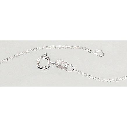 Grandinėlės,  - Sidabrinė grandinėlė Anchor 1 mm , briaunų apdirbimas deimantu, 42, 1.4 g, Sidabras 925 praba