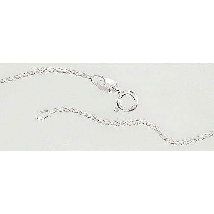 Grandinėlės,  - Sidabrinė grandinėlė Spiga 1, 1 mm, Sidabras 925 praba