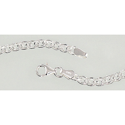 Grandinėlės,  - Sidabrinė grandinėlė Crandmother 3.1 mm , briaunų apdirbimas deimantu, 45, 8.7 g, Sidabras 925 praba