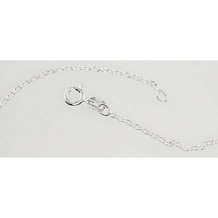 Grandinėlės,  - Sidabrinė grandinėlė Anchor round 1,1 mm, 38, 2 g, Sidabras 925 praba