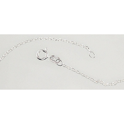 Grandinėlės,  - Sidabrinė grandinėlė Anchor round 1,1 mm, 40, 2 g, Sidabras 925 praba