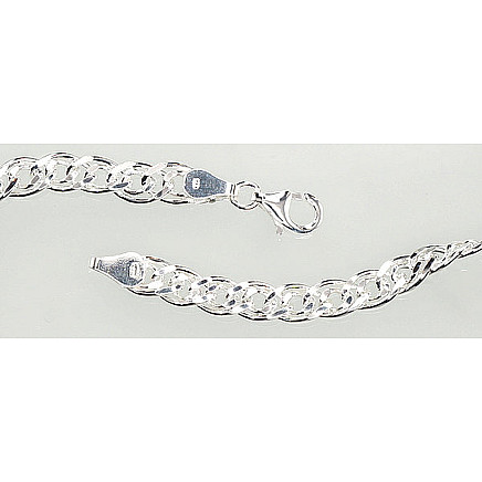 Sidabrinė grandinėlė Crandmother 6 mm , briaunų apdirbimas deimantu, 50, 23.4 g, Sidabras 925 praba, - 2400106000160 Grandinėlės, - Sidabrinė grandinėlė Crandmother 6 mm , briaunų apdirbimas deimantu, 50, 23.4 g, Sidabras 925 praba