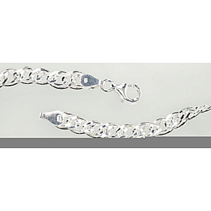 Sidabrinė grandinėlė Crandmother 6 mm , briaunų apdirbimas deimantu, 50, 23.5 g, Sidabras 925 praba, - 2400106000153 Grandinėlės, - Sidabrinė grandinėlė Crandmother 6 mm , briaunų apdirbimas deimantu, 50, 23.5 g, Sidabras 925 praba