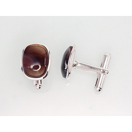 Sidabrinis sąsagos, 7.8 g, Sidabras 925 praba, Agatas, - 2940035000096 Vyrams, - Sidabrinis sąsagos, 7.8 g, Sidabras 925 praba, Agatas