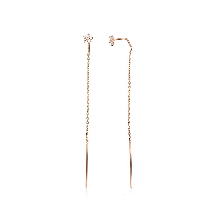 Kiti,  - Auksiniai auskarai, 0.77 g, Raudonas Auksas 585 praba, Cirkonai